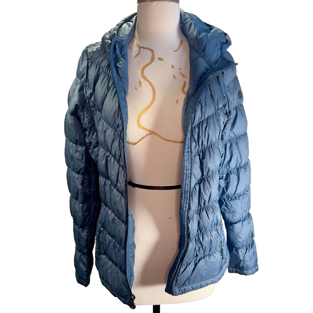 Michael Kors Puffer Jacket Size M Women's Modern Packable Down Fill Light Coat
